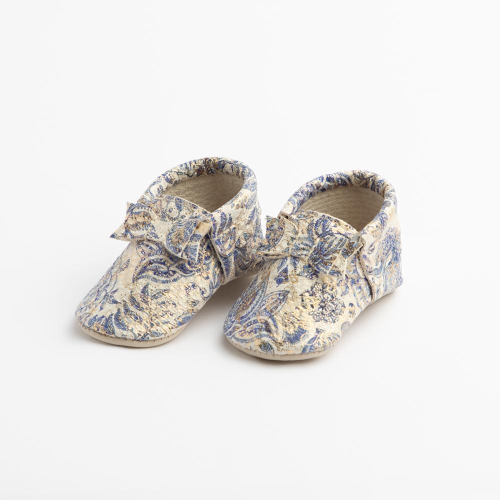 Freshly Picked Paisley Bow Moccasins